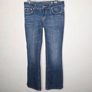 Classic Women's Dark Blue Bootcut Jeans